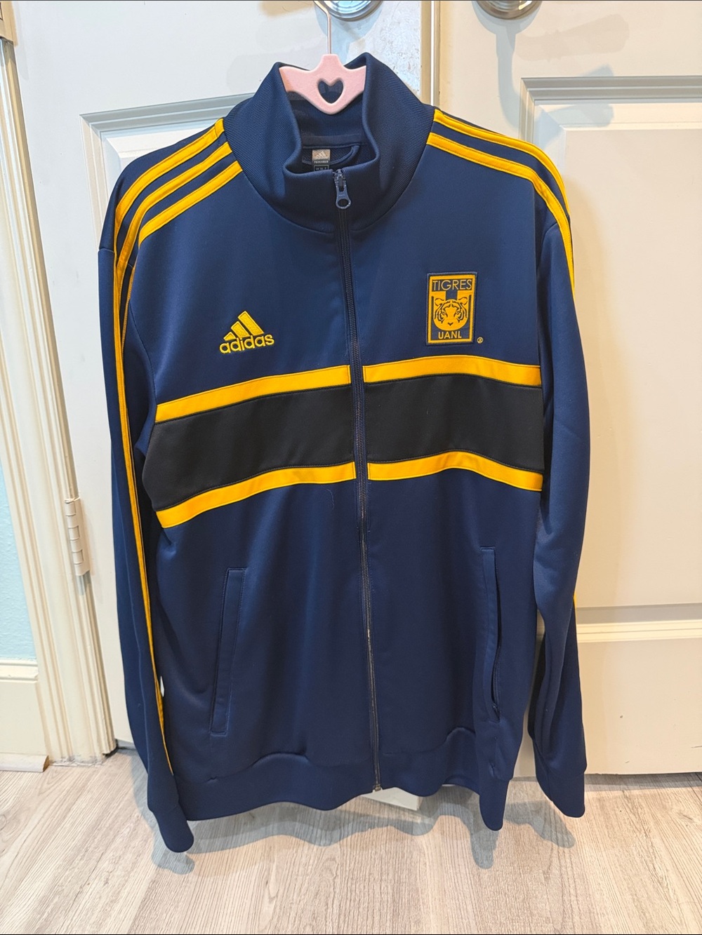 Adidas Men’s Navy & Yellow Tigres UANL Track Jacket